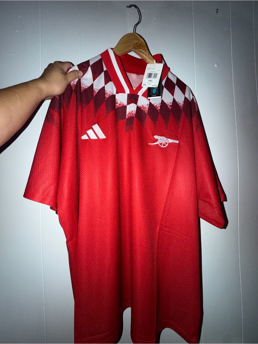 Men Adidas Arsenal Jersey Size 2XL